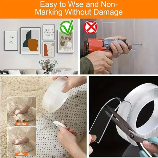 Double Sided Nano Tape | Heavy Duty Tape |Best Clear Mounting Tape.